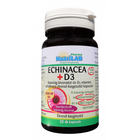 Vásároljon Nutrilab echinacea+propolisz kapszula 30db terméket - 1.819 Ft-ért