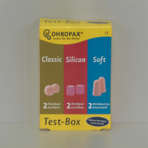 Vásároljon Ohropax test-box 3 féle füldugó 1db terméket - 1.473 Ft-ért