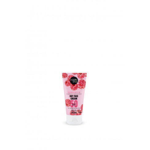 ORGANIC SHOP FÉNYVÉDŐ NAPPALI ARCKRÉM MÁLNÁVAL ÉS ANTIOXIDÁNSOKKAL SPF50 NORMÁL ÉS SZÁRAZ BŐRRE 50 ML