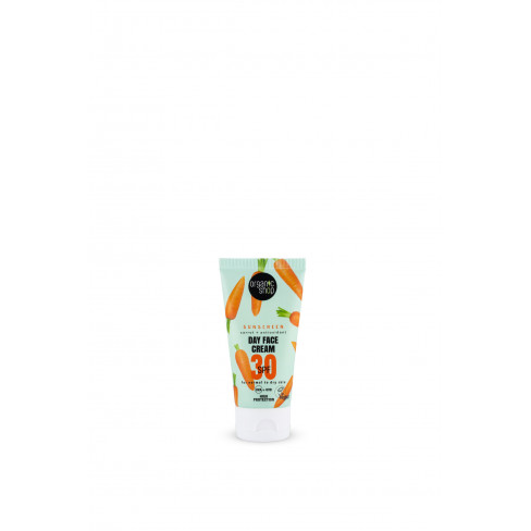 ORGANIC SHOP FÉNYVÉDŐ NAPPALI ARCKRÉM SÁRGARÉPÁVAL ÉS ANTIOXIDÁNSOKKAL SPF30 NORMÁL ÉS SZÁRAZ BŐRRE 50 ML