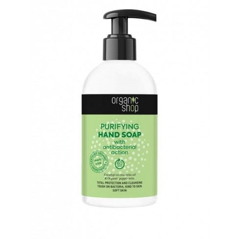 ORGANIC SHOP FOLYÉKONY SZAPPAN EUKALIPTUSZ ILLÓOLAJJAL ÉS BIO BORSMENTÁVAL 500 ML