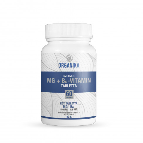 ORGANIKA SZERVES MG+B6-VITAMIN TABLETTA 60 DB