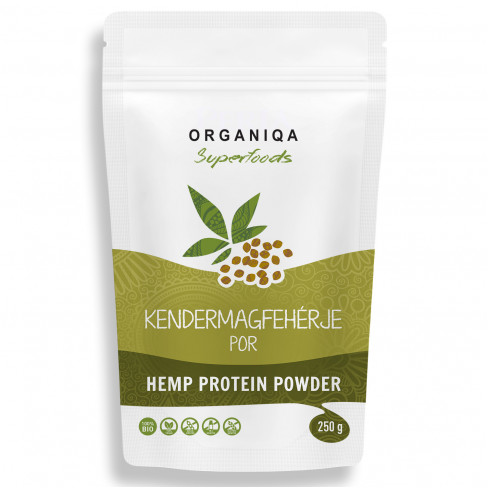 Vásároljon Organiqa bio hemp protein por 100% nyers 250g terméket - 2.849 Ft-ért