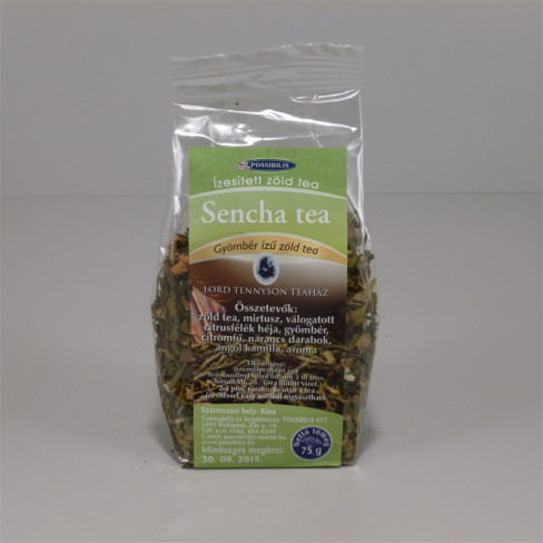 Vásároljon Possibilis zöld tea sencha gyömbér ízű 75g terméket - 1.414 Ft-ért