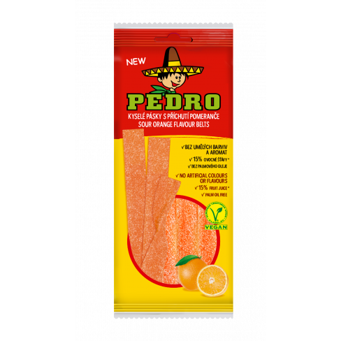 PEDRO ORANGE BELT GUMICUKOR VEGÁN 80 G