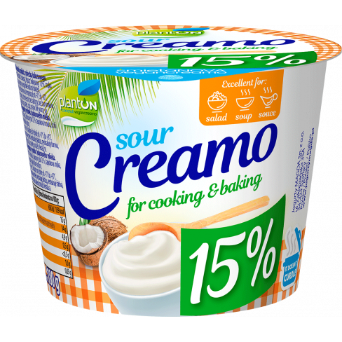PLANTON SOUR CREAMO 15% KÓKUSZOS KRÉM 200 G