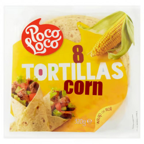 Vásároljon Poco loco kukoricás lágy tortilla 245g terméket - 