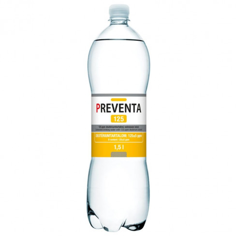 PREVENTA 125 CSÖKK. DEUTÉRIUMTARTALMÚ SZÉNSAVMENTES IVÓVÍZ 1500 ML