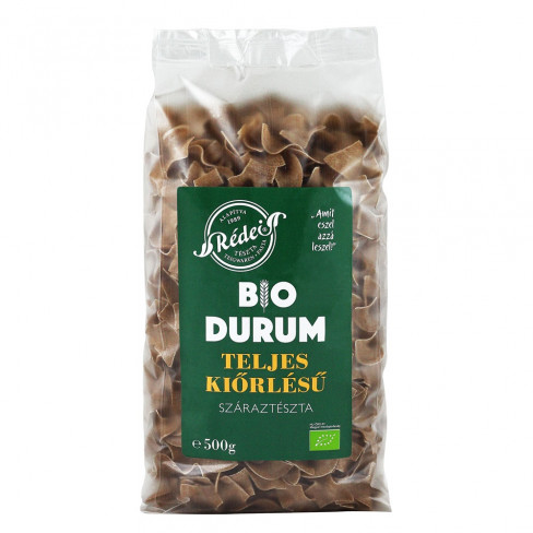 Vásároljon Rédei bio tészta durum teljes kiőrlésű nagykocka 500g terméket - 627 Ft-ért