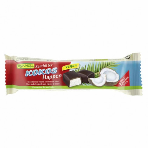 Vásároljon Bio rapunzel kókuszkockák étcsokoládés bevonattal 50g terméket - 637 Ft-ért