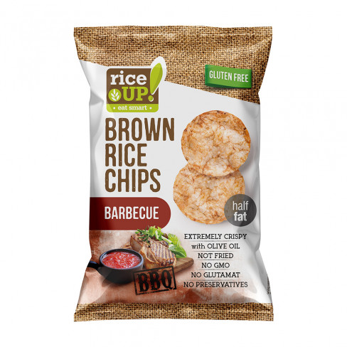 Vásároljon Rice up barna rizs chips barbecue ízű 60g terméket - 275 Ft-ért