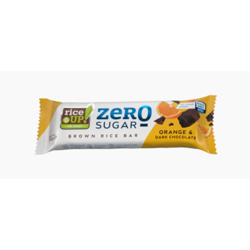 RICE UP ZERO RIZSSZELET NARANCSOS ÍZŰ ÉTCSOKOLÁDÉVAL HOZZÁADOTT CUKOR NÉLKÜL 18 G