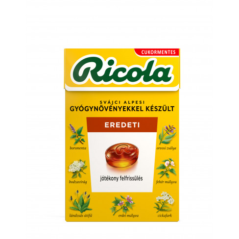 Vásároljon Ricola cukor eredeti gyógynövény 40 g terméket - 516 Ft-ért