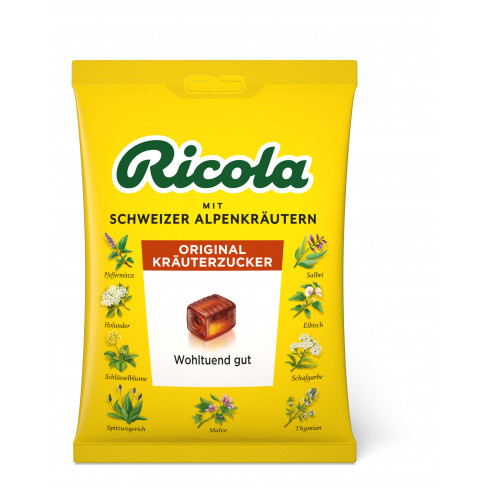 Vásároljon Ricola cukorka original herbs zacskós 75g terméket - 756 Ft-ért