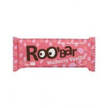 Roobar 100% raw bio gyümölcsszelet fehér eper-vanília 30g