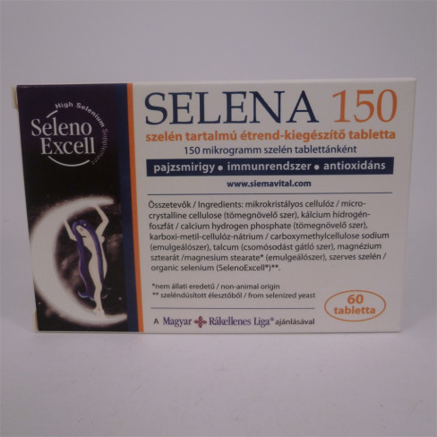 Vásároljon Selena 150 szeléntartalmú tabletta 60db terméket - 2.849 Ft-ért