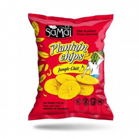 Vásároljon Samai plantain főzőbanán chips csípős chili 75g terméket - 370 Ft-ért