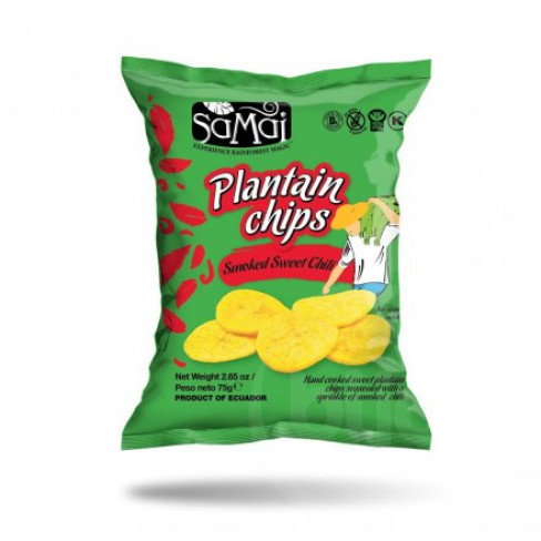 Vásároljon Samai plantain főzőbanán chips édes chili 75g terméket - 370 Ft-ért