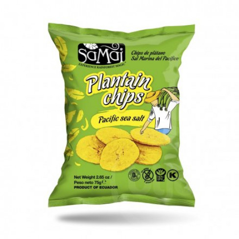 Vásároljon Samai plantain főzőbanán chips tengeri sós 75g terméket - 370 Ft-ért