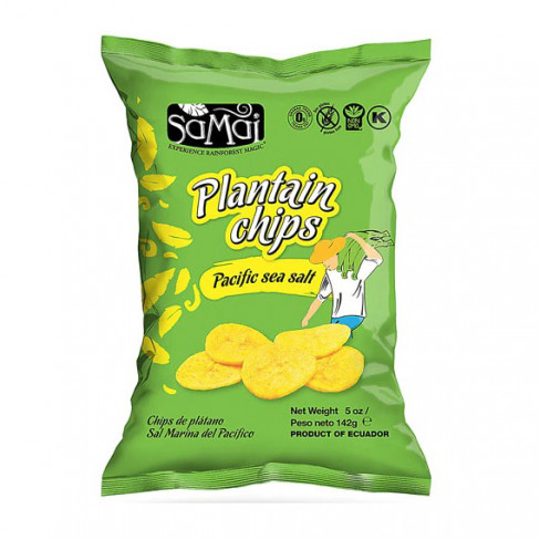 Vásároljon Samai plantain chips tengeri sós 142g terméket - 633 Ft-ért