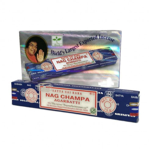 SATYA FÜSTÖLŐ PÁLCÁS NAG CHAMPA AGARBATTI 15 G