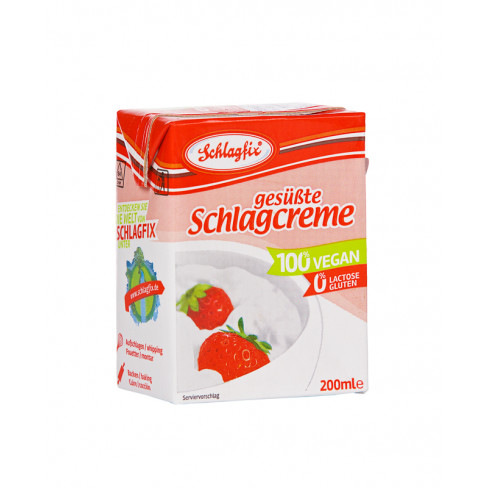 Vásároljon Schlagfix vegan habkrém 15% -édesített 200ml terméket - 466 Ft-ért