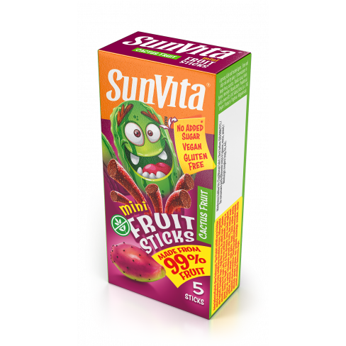 SUNVITA MINI FRUIT STICKS KAKTUSZGYÜMÖLCS 5 DB 50 G