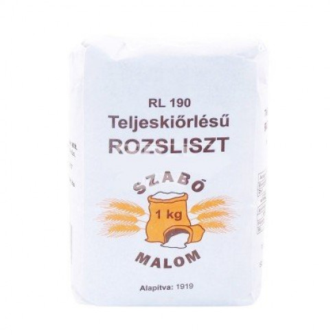 Vásároljon Szabó malom teljes kiőrlésű rozsliszt rl-190 1000g terméket - 696 Ft-ért