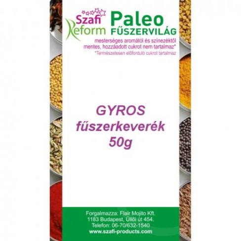 Vásároljon Szafi fitt fűszerkeverék gyros 50g terméket - 406 Ft-ért