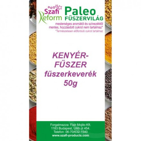 Vásároljon Szafi fitt fűszerkeverék kenyérfűszer 50g terméket - 506 Ft-ért