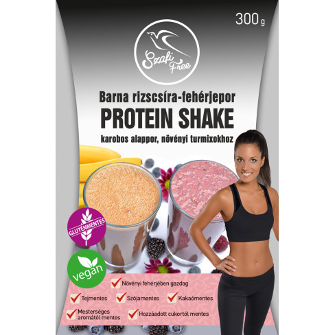 Vásároljon Szafi free barna rizscsíra-fehérjepor protein shake karobos 300g terméket - 2.007 Ft-ért