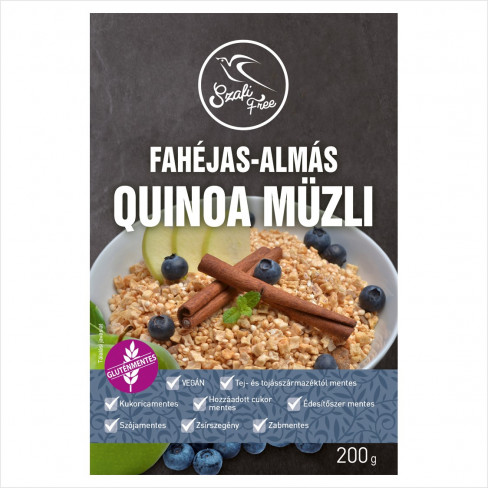 Vásároljon Szafi free quinoa müzli fahéj-alma 200g terméket - 1.008 Ft-ért