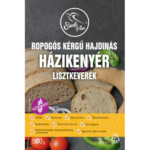 SZAFI FREE ROPOGÓS KÉRGŰ HAJDINÁS HÁZIKENYÉR LISZTKEVERÉK 500 G