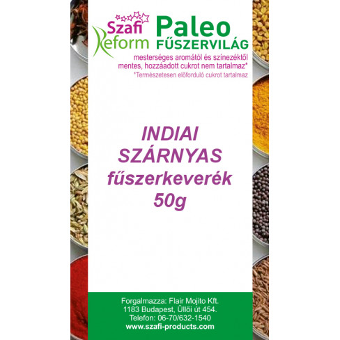 Vásároljon Szafi fitt fűszer indiai szárnyas 50 g terméket - 461 Ft-ért
