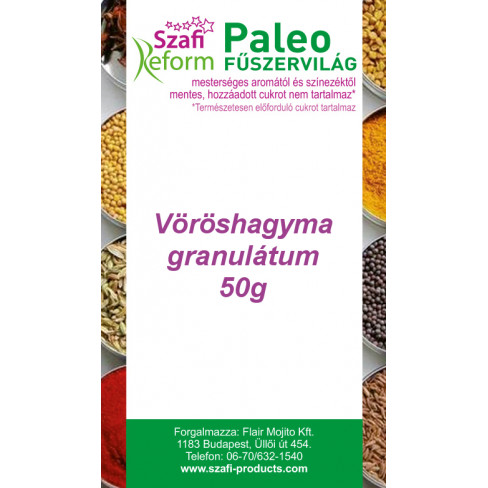 Vásároljon Szafi fitt termékcsalád paleo vöröshagyma granulátum 50g terméket - 347 Ft-ért