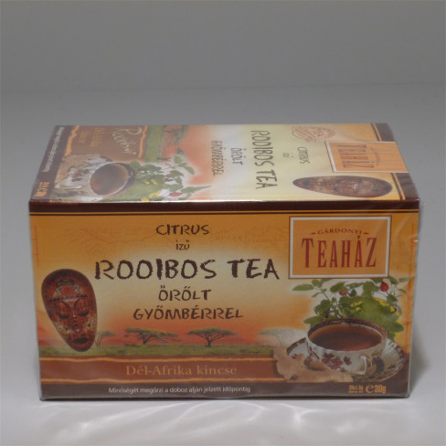 Vásároljon Teaház rooibos tea citromfű-gyömbéres 30g terméket - 668 Ft-ért