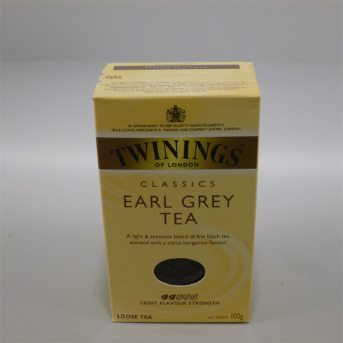 Vásároljon Twinings earl grey fekete tea papírdobozos 100 g terméket - 1.343 Ft-ért