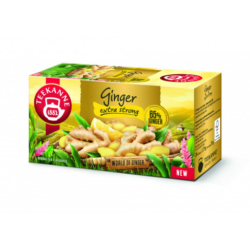TEEKANNE GINGER EXTRA STRONG CITROM ÍZŰ GYÖMBÉR TEA 35 G