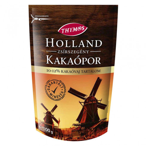 Vásároljon Thymos holland kakaópor zsírszegény 10-12% 100g terméket - 306 Ft-ért