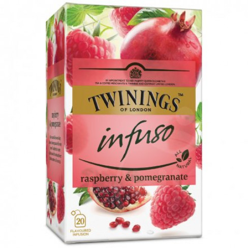 Vásároljon Twinings gránátalma és málna herbatea 40 g terméket - 1.348 Ft-ért