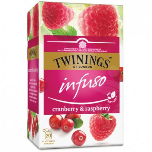 Vásároljon Twinings vörösáfonya és málna herbatea bodzavirággal 40 g terméket - 1.348 Ft-ért