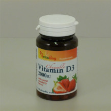 Vitaking d3 vitamin 2000ne epres rágótabletta 90db