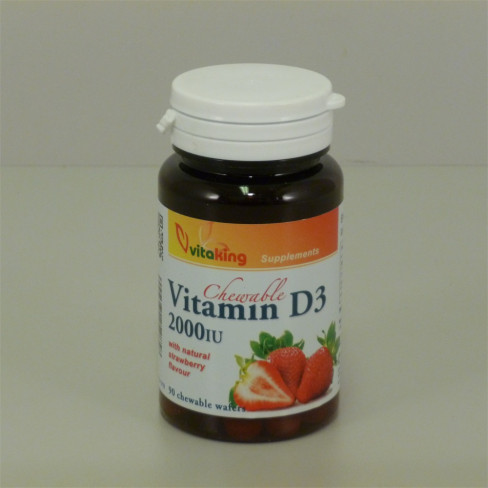 Vásároljon Vitaking d3 vitamin 2000ne epres rágótabletta 90db terméket - 1.957 Ft-ért