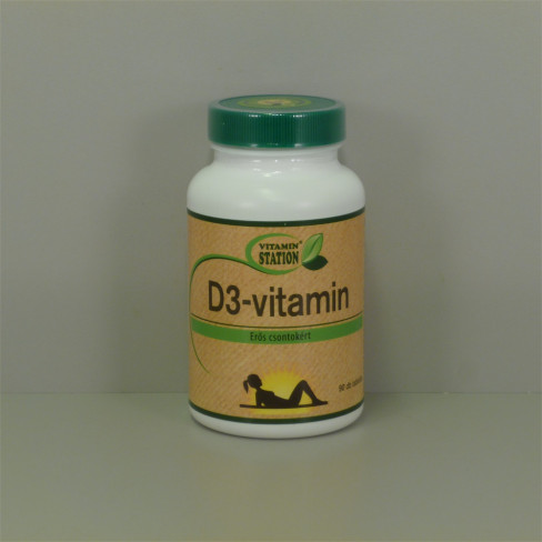 Vásároljon Vitamin station d3-vitamin 90db terméket - 2.345 Ft-ért