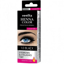 Venita henna color gyógynövényes szemöldök festék 1.0 fekete 15g