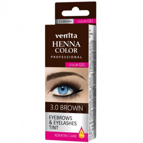 Vásároljon Venita henna color gyógynövényes szemöldök festék 3.0 barna 15g terméket - 825 Ft-ért