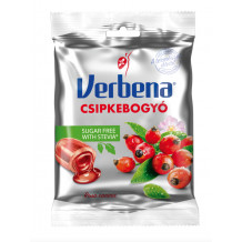 Verbena sugar free csipkebogyó töltött cukorka 60g