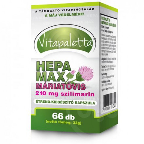 Vásároljon Vitapaletta hepa max máriatövis kapszula 210 mg szilimarin 66db terméket - 2.843 Ft-ért