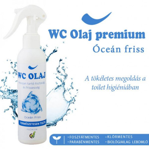 Vásároljon Wc olaj prémium óceán illattal 200ml terméket - 1.532 Ft-ért