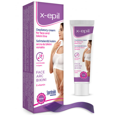 Vásároljon X-epil szőrtelenítő krém arcra,bikini vonalra 40ml terméket - 558 Ft-ért